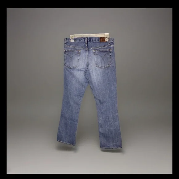 Calvin Klein Blue Bootcut Jeans with Vintage Wash 184 - Picture 2 of 8
